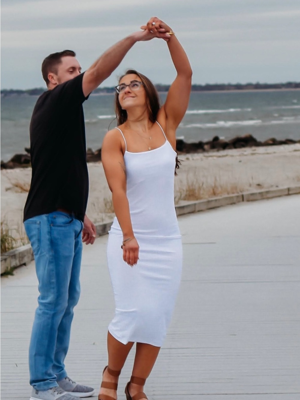 White Spaghetti Strap Midi Slip Dress Zara
